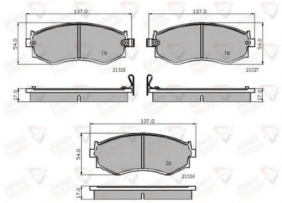 set placute frana,frana disc ADB3286 COMLINE - Frana disc set placute frana,frana disc ADB3286 COMLINE - Frana disc