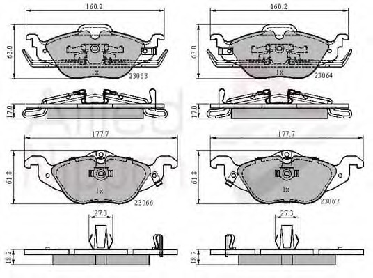 set placute frana,frana disc ADB3584 COMLINE - Frana disc set placute frana,frana disc ADB3584 COMLINE - Frana disc