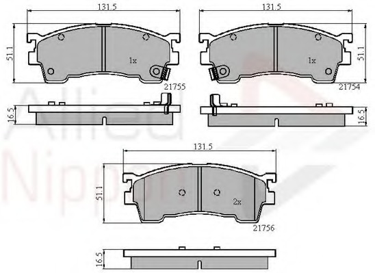 set placute frana,frana disc ADB3823 COMLINE - Set placute frana set placute frana,frana disc ADB3823 COMLINE - Set placute frana