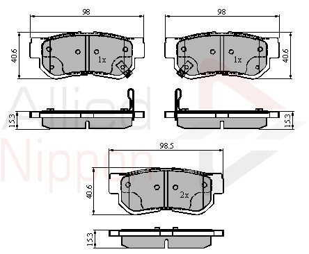 set placute frana,frana disc ADB3879 COMLINE - Frana disc set placute frana,frana disc ADB3879 COMLINE - Frana disc