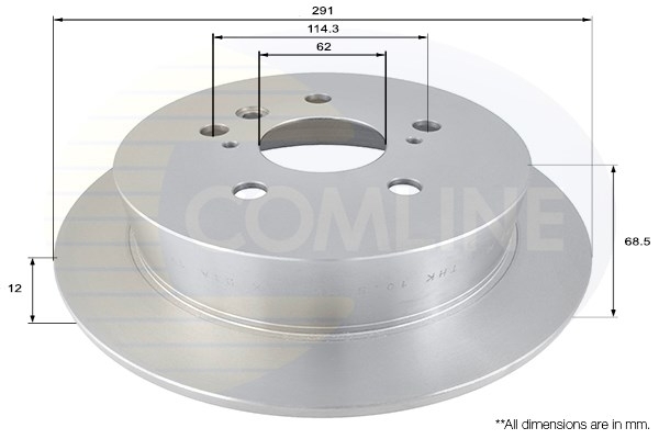 Disc frana ADC01102 COMLINE - Disc frana