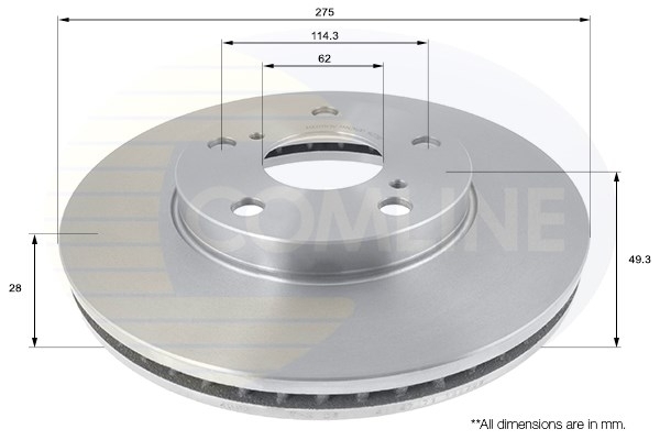 Disc frana ADC01143V COMLINE - Disc frana