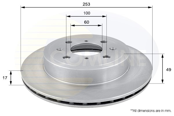 Disc frana ADC0920V COMLINE - Frana disc