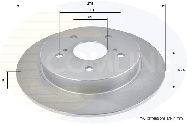 Disc frana ADC0929 COMLINE - Frana disc