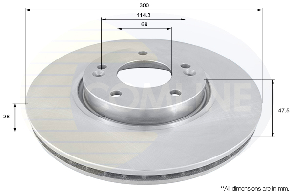 Disc frana ADC1092V COMLINE - Frana disc Disc frana ADC1092V COMLINE - Frana disc