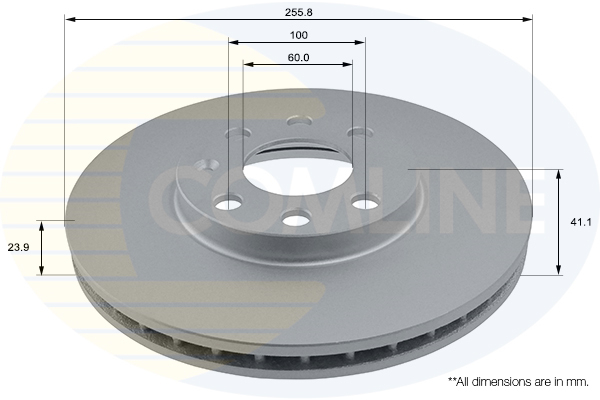 Disc frana ADC1105V COMLINE - Frana disc Disc frana ADC1105V COMLINE - Frana disc