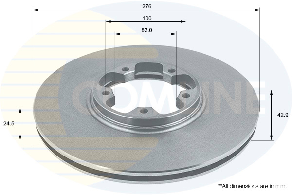 Disc frana ADC1214V COMLINE - Frana disc Disc frana ADC1214V COMLINE - Frana disc