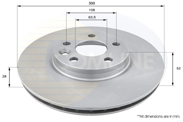 Disc frana ADC1237V COMLINE - Frana disc Disc frana ADC1237V COMLINE - Frana disc