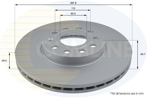 Disc frana ADC1455V COMLINE - Frana disc Disc frana ADC1455V COMLINE - Frana disc