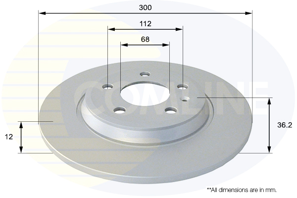 Disc frana ADC1478 COMLINE - Disc frana