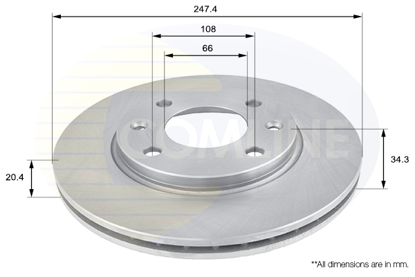 Disc frana ADC1506V COMLINE - Frana disc Disc frana ADC1506V COMLINE - Frana disc