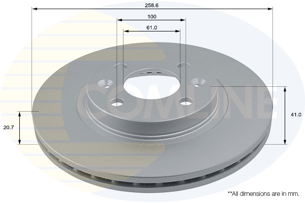 Disc frana ADC1507V COMLINE - Frana disc
