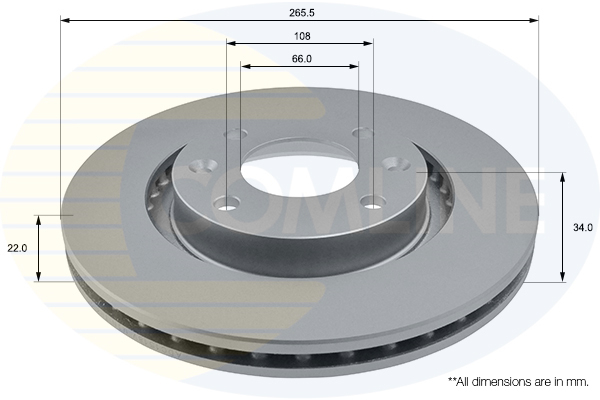 Disc frana ADC1518V COMLINE - Frana disc Disc frana ADC1518V COMLINE - Frana disc