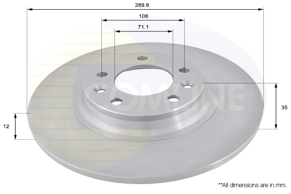 Disc frana ADC1551 COMLINE - Frana disc Disc frana ADC1551 COMLINE - Frana disc