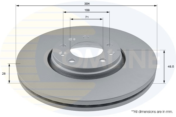 Disc frana ADC1579V COMLINE - Frana disc Disc frana ADC1579V COMLINE - Frana disc