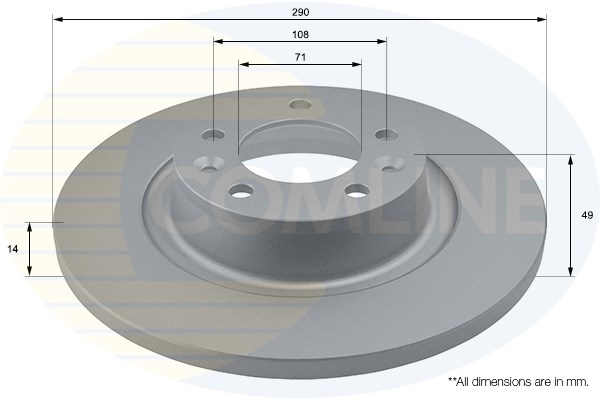 Disc frana ADC1581 COMLINE - Frana disc