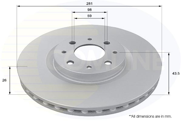 Disc frana ADC1814V COMLINE - Disc frana