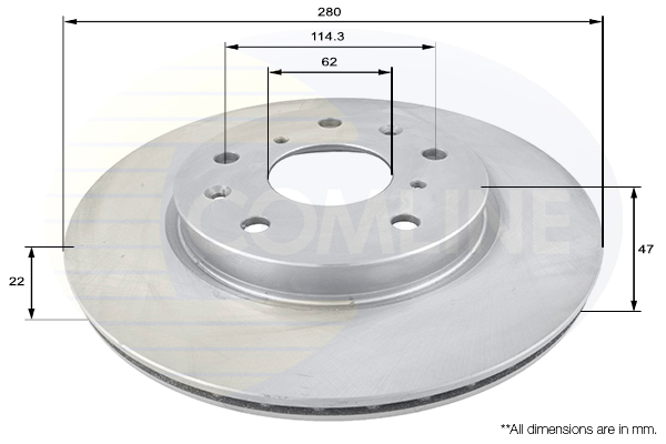 Disc frana ADC1830V COMLINE - Frana disc