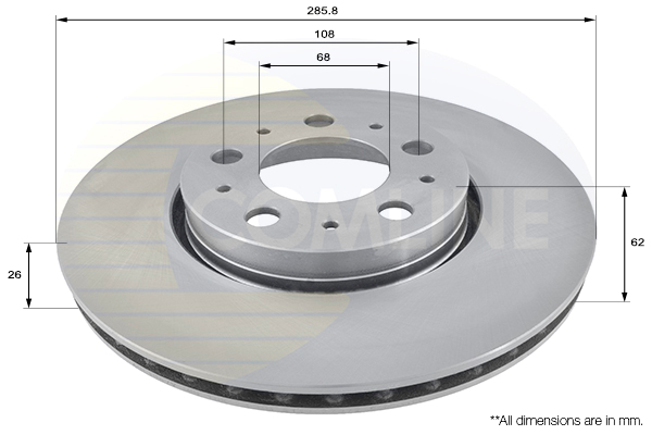 Disc frana ADC1907V COMLINE - Disc frana Disc frana ADC1907V COMLINE - Disc frana