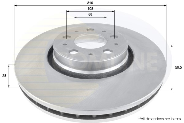 Disc frana ADC1918V COMLINE - Disc frana Disc frana ADC1918V COMLINE - Disc frana