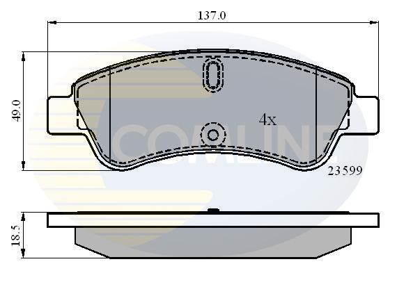 set placute frana,frana disc CBP01033 COMLINE - Frana disc set placute frana,frana disc CBP01033 COMLINE - Frana disc