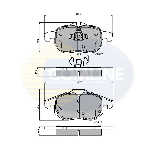 set placute frana,frana disc CBP01137 COMLINE - Frana disc set placute frana,frana disc CBP01137 COMLINE - Frana disc