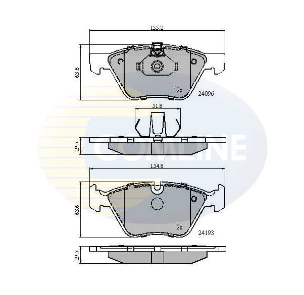 set placute frana,frana disc CBP01300 COMLINE - Frana disc set placute frana,frana disc CBP01300 COMLINE - Frana disc