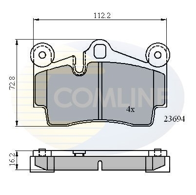 set placute frana,frana disc CBP01316 COMLINE set placute frana,frana disc CBP01316 COMLINE