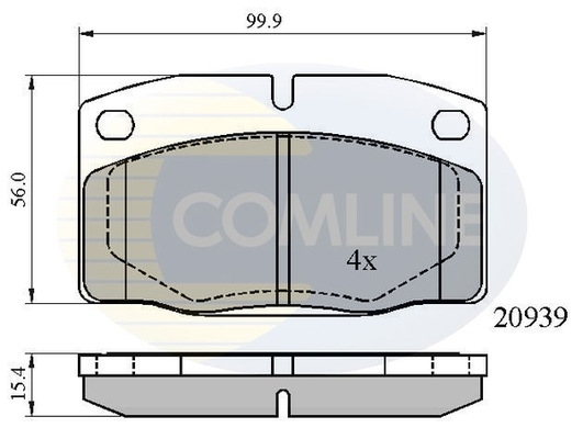 set placute frana,frana disc CBP0135 COMLINE - Frana disc set placute frana,frana disc CBP0135 COMLINE - Frana disc