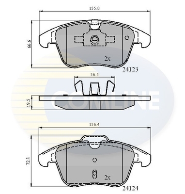 set placute frana,frana disc CBP01591 COMLINE - Frana disc set placute frana,frana disc CBP01591 COMLINE - Frana disc