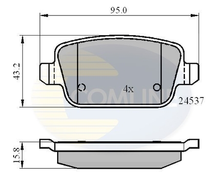 set placute frana,frana disc CBP01610 COMLINE - Frana disc set placute frana,frana disc CBP01610 COMLINE - Frana disc
