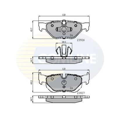 set placute frana,frana disc CBP01708 COMLINE - Frana disc set placute frana,frana disc CBP01708 COMLINE - Frana disc