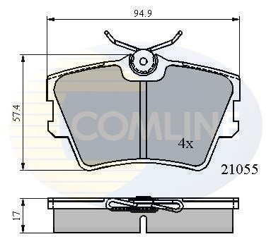 set placute frana,frana disc CBP0272 COMLINE - Frana disc set placute frana,frana disc CBP0272 COMLINE - Frana disc