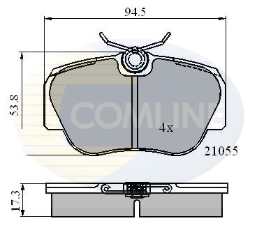 set placute frana,frana disc CBP0328 COMLINE - Frana disc set placute frana,frana disc CBP0328 COMLINE - Frana disc