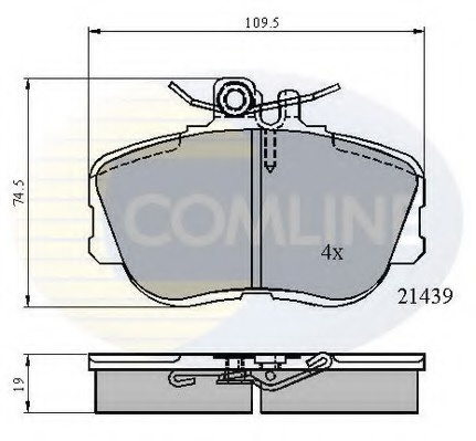 set placute frana,frana disc CBP0503 COMLINE - Set placute frana set placute frana,frana disc CBP0503 COMLINE - Set placute frana