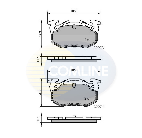 set placute frana,frana disc CBP0522 COMLINE - Frana disc set placute frana,frana disc CBP0522 COMLINE - Frana disc
