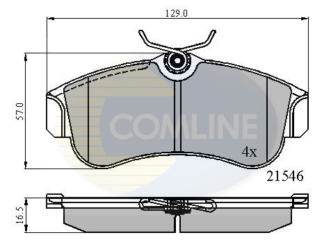 set placute frana,frana disc CBP0566 COMLINE - Frana disc set placute frana,frana disc CBP0566 COMLINE - Frana disc