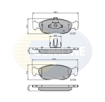 set placute frana,frana disc CBP0570 COMLINE - Frana disc set placute frana,frana disc CBP0570 COMLINE - Frana disc