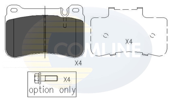 set placute frana,frana disc CBP06007 COMLINE - Set placute frana set placute frana,frana disc CBP06007 COMLINE - Set placute frana