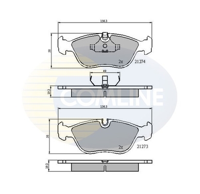 set placute frana,frana disc CBP0719 COMLINE - Frana disc set placute frana,frana disc CBP0719 COMLINE - Frana disc