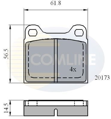 set placute frana,frana disc CBP0731 COMLINE - Frana disc set placute frana,frana disc CBP0731 COMLINE - Frana disc