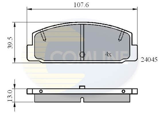 set placute frana,frana disc CBP0819 COMLINE - Set placute frana set placute frana,frana disc CBP0819 COMLINE - Set placute frana