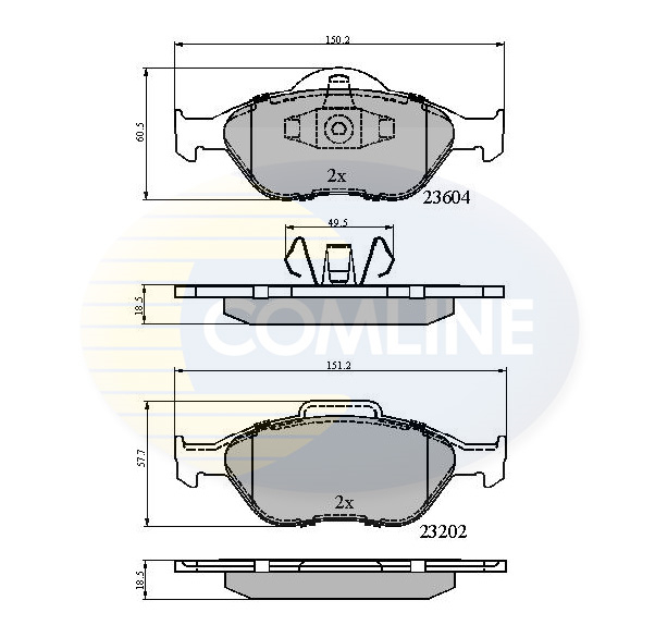 set placute frana,frana disc CBP0891 COMLINE - Set placute frana set placute frana,frana disc CBP0891 COMLINE - Set placute frana