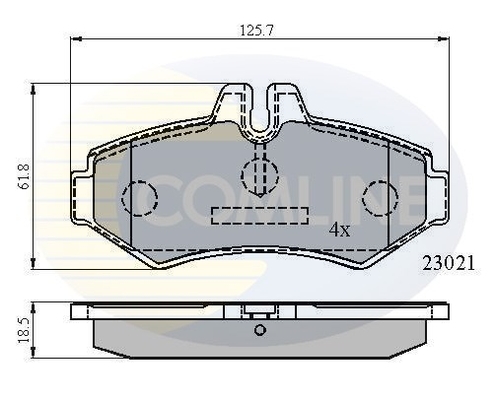 set placute frana,frana disc CBP0914 COMLINE - Frana disc set placute frana,frana disc CBP0914 COMLINE - Frana disc