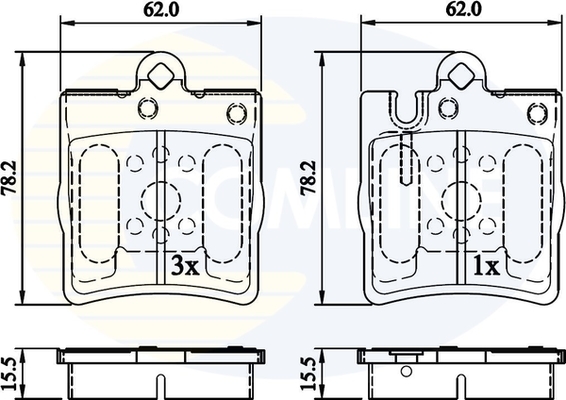 set placute frana,frana disc CBP0915 COMLINE - Set placute frana set placute frana,frana disc CBP0915 COMLINE - Set placute frana
