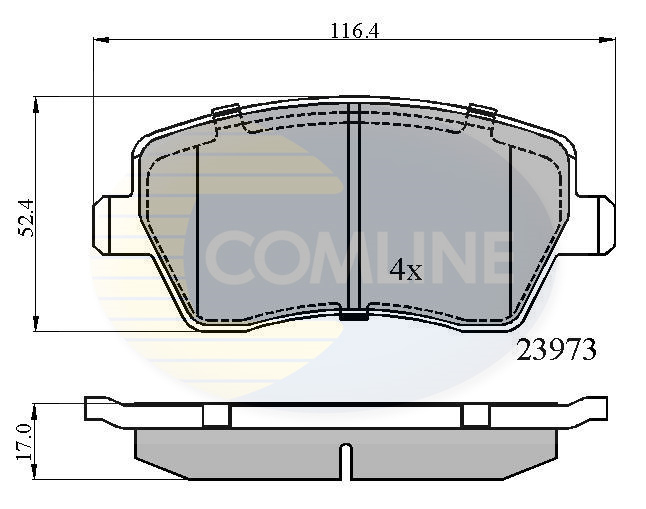 set placute frana,frana disc CBP0984 COMLINE - Frana disc set placute frana,frana disc CBP0984 COMLINE - Frana disc