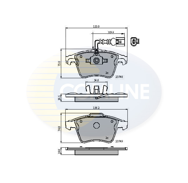 set placute frana,frana disc CBP11311 COMLINE - Frana disc set placute frana,frana disc CBP11311 COMLINE - Frana disc