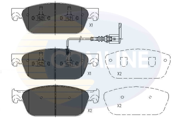 set placute frana,frana disc CBP16002 COMLINE - Frana disc set placute frana,frana disc CBP16002 COMLINE - Frana disc