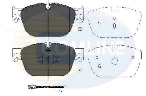 set placute frana,frana disc CBP26004 COMLINE - Set placute frana set placute frana,frana disc CBP26004 COMLINE - Set placute frana