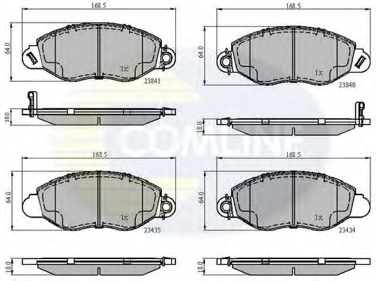 set placute frana,frana disc CBP31107 COMLINE - Frana disc set placute frana,frana disc CBP31107 COMLINE - Frana disc